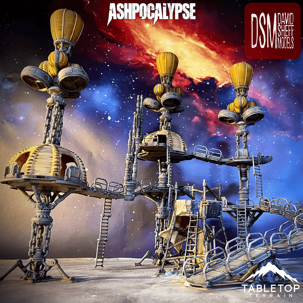Tabletop Terrain Terrain Ashpocalypse Modular Wasteland Terrain Set