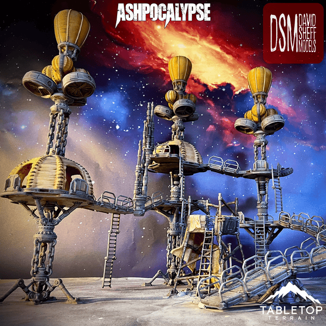 Tabletop Terrain Terrain Ashpocalypse Modular Wasteland Terrain Set