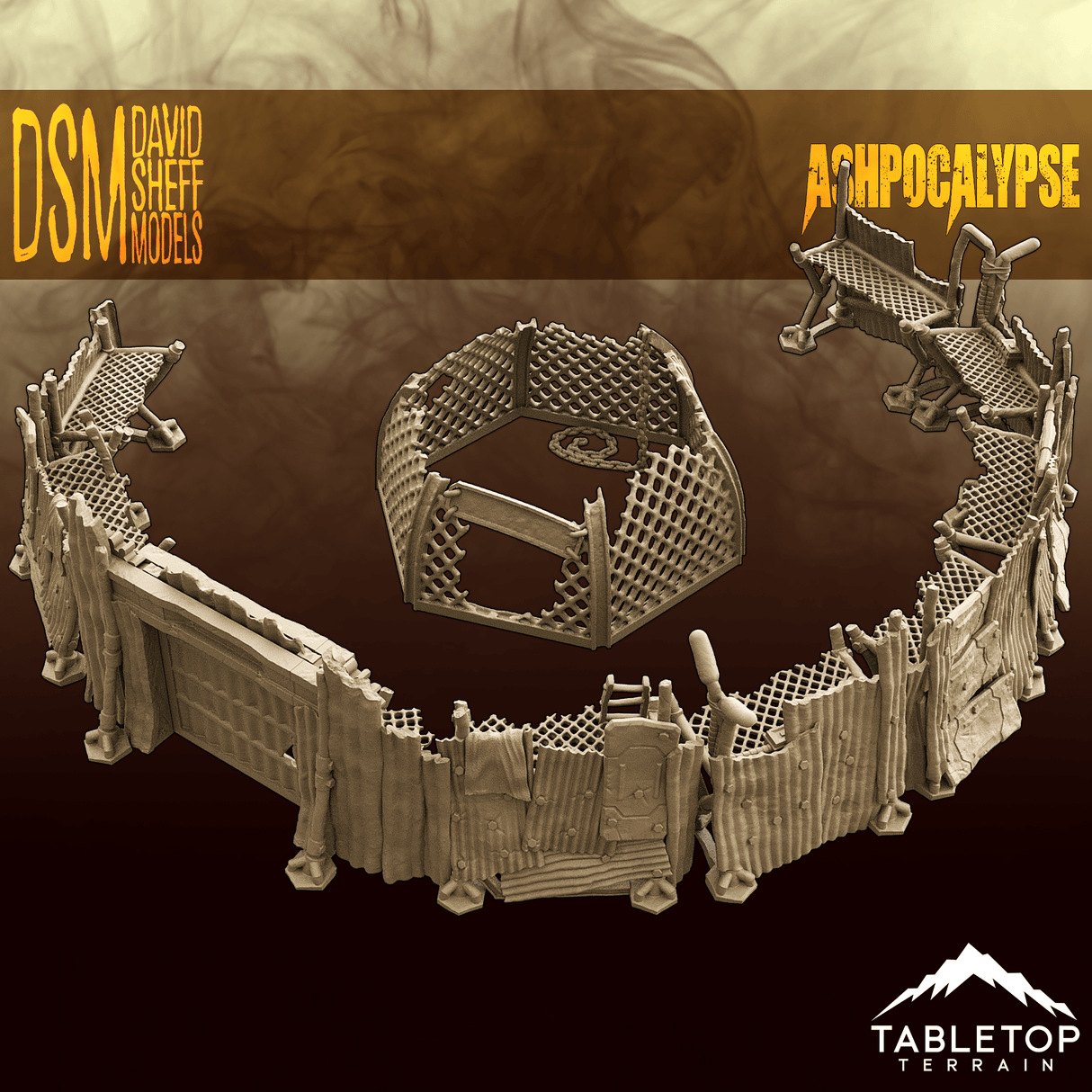 Tabletop Terrain Terrain Ashpocalypse Scaff Compound