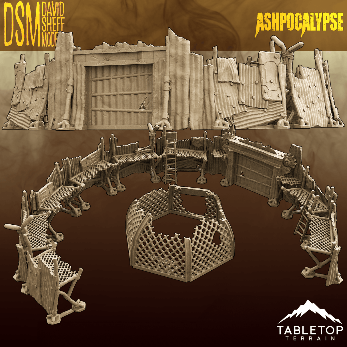 Tabletop Terrain Terrain Ashpocalypse Scaff Compound