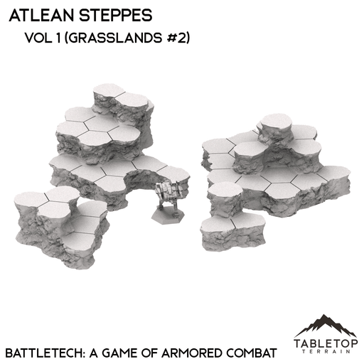 Tabletop Terrain Terrain Atlean Steppes Map Hill Sets - Hextech - 6mm