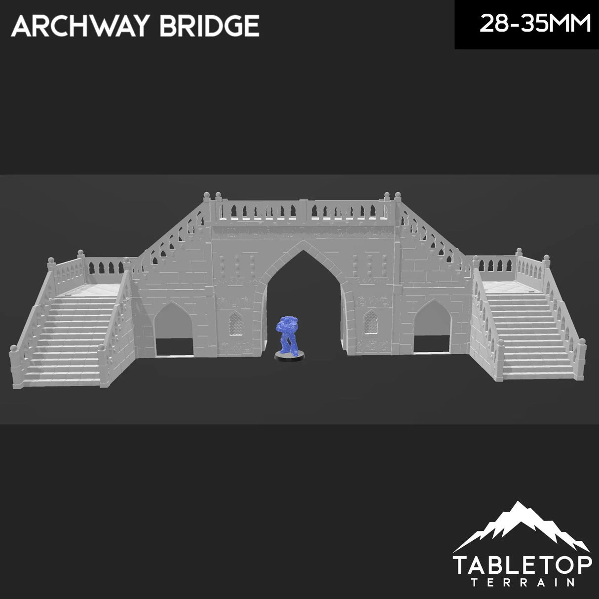 Tabletop Terrain Terrain Atreus Settlement Archway Bridge - Star Wars Legion Shatterpoint Terrain