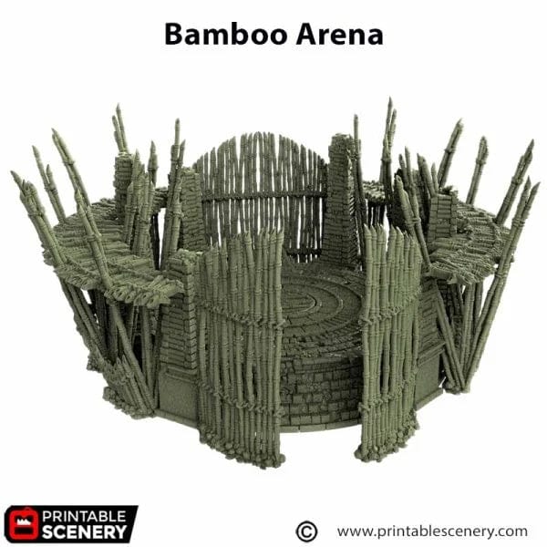 Tabletop Terrain Terrain Bamboo Arena - The Gloaming Swamp
