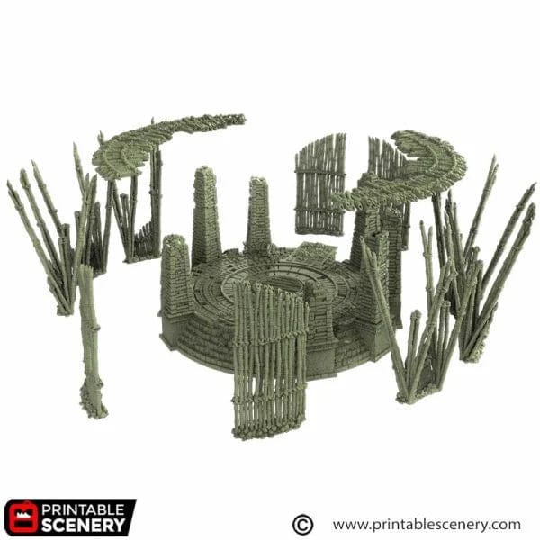 Tabletop Terrain Terrain Bamboo Arena - The Gloaming Swamp