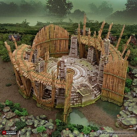 Tabletop Terrain Terrain Bamboo Arena - The Gloaming Swamp