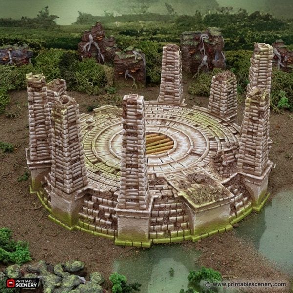 Tabletop Terrain Terrain Bamboo Arena - The Gloaming Swamp