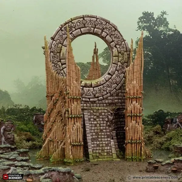Tabletop Terrain Terrain Bamboo Portal - The Gloaming Swamp