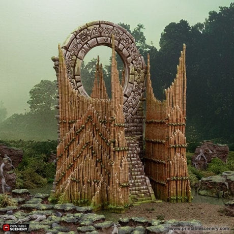 Tabletop Terrain Terrain Bamboo Portal - The Gloaming Swamp