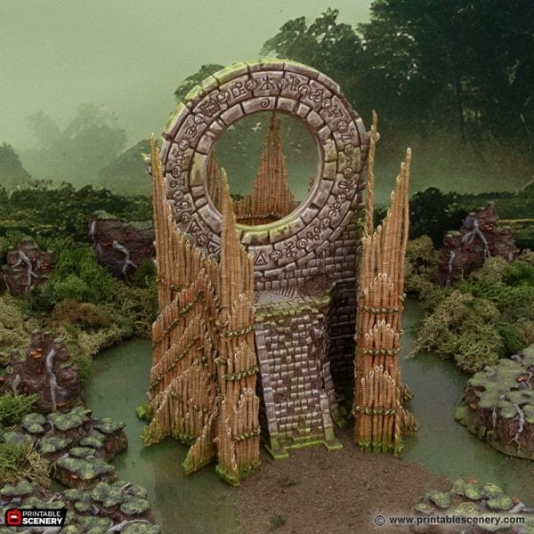 Tabletop Terrain Terrain Bamboo Portal - The Gloaming Swamp