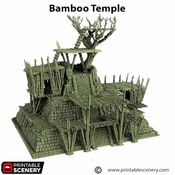 Tabletop Terrain Terrain Bamboo Temple - The Gloaming Swamp