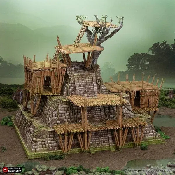Tabletop Terrain Terrain Bamboo Temple - The Gloaming Swamp