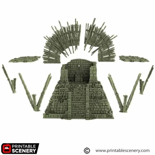 Tabletop Terrain Terrain Bamboo Throne - The Gloaming Swamp