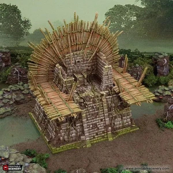 Tabletop Terrain Terrain Bamboo Throne - The Gloaming Swamp