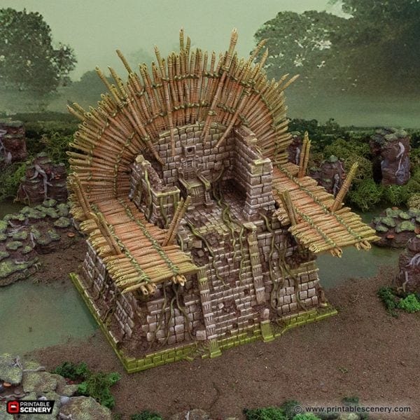 Tabletop Terrain Terrain Bamboo Throne - The Gloaming Swamp