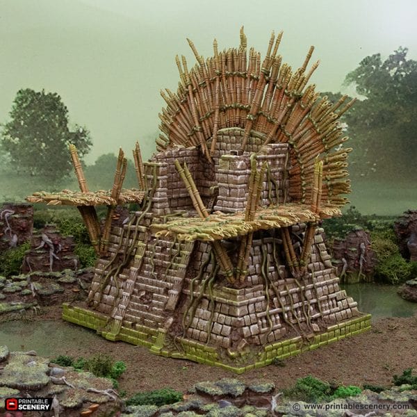 Tabletop Terrain Terrain Bamboo Throne - The Gloaming Swamp