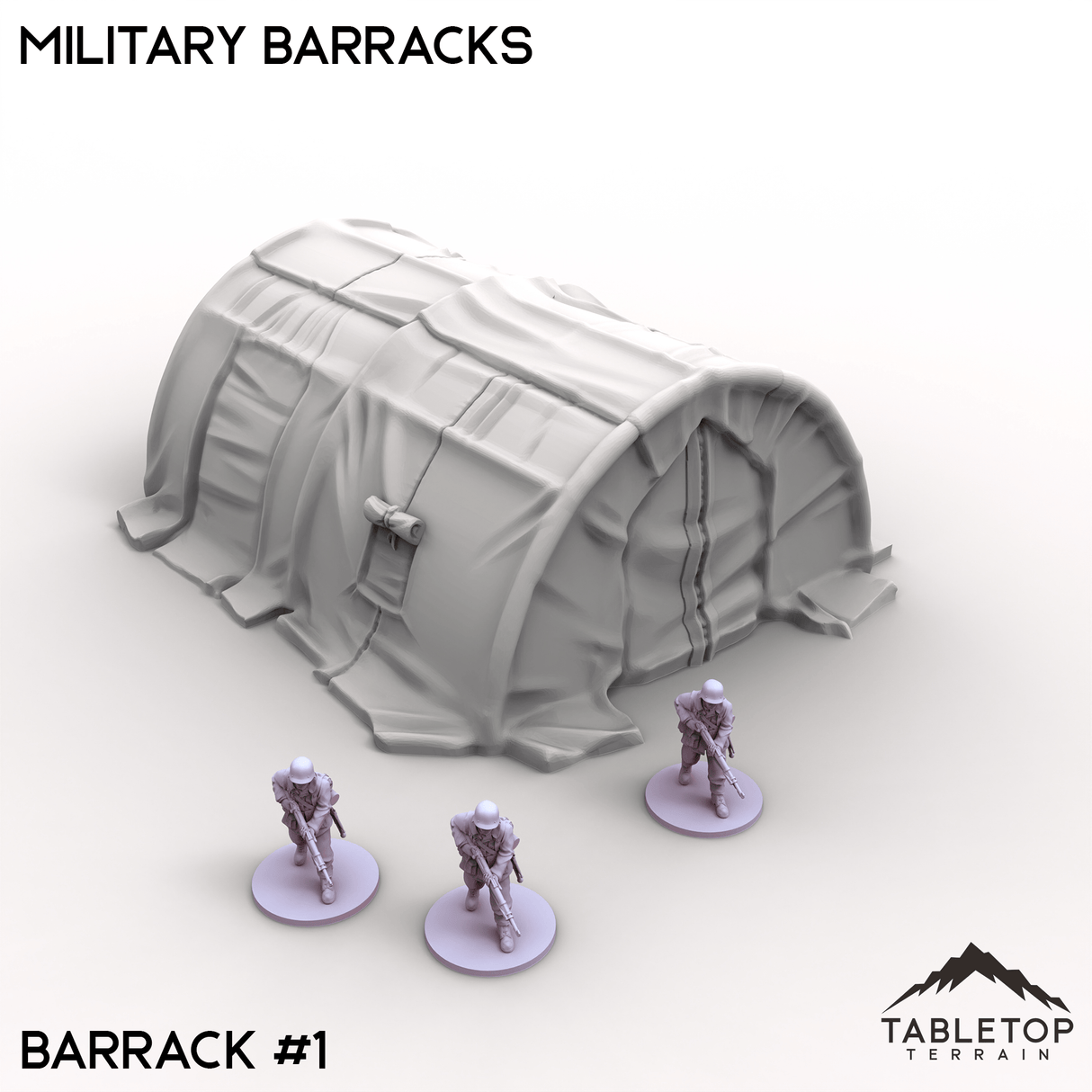 Tabletop Terrain Terrain Barrack 1 / 32mm Military Barracks