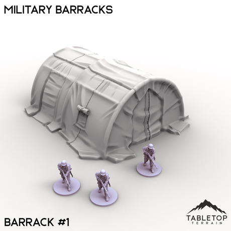 Tabletop Terrain Terrain Barrack 1 / 32mm Military Barracks