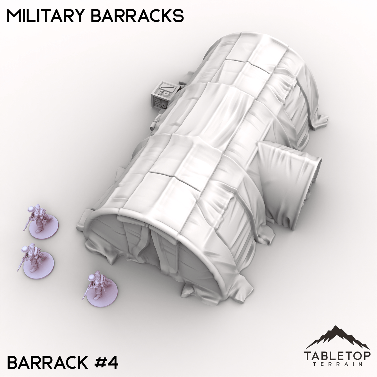 Tabletop Terrain Terrain Barrack 4 / 32mm Military Barracks