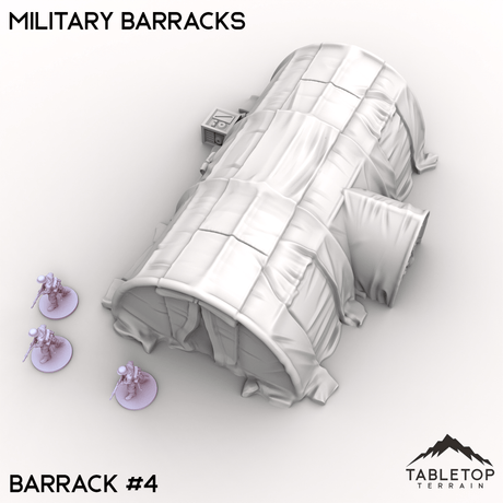 Tabletop Terrain Terrain Barrack 4 / 32mm Military Barracks
