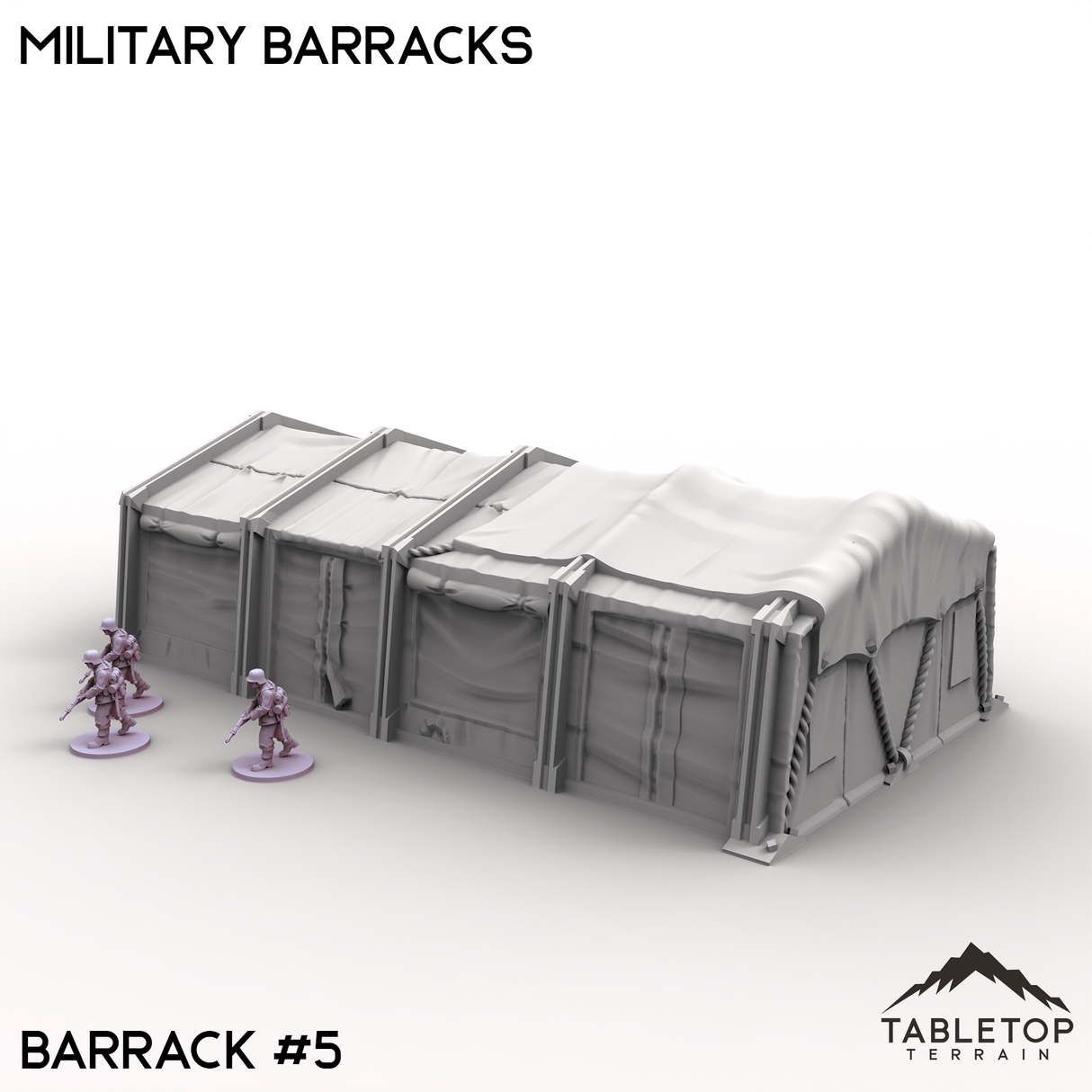 Tabletop Terrain Terrain Barrack 5 / 32mm Military Barracks