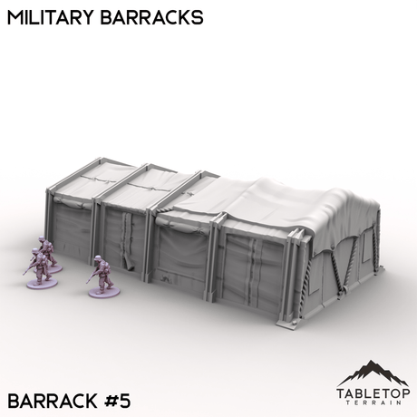 Tabletop Terrain Terrain Barrack 5 / 32mm Military Barracks