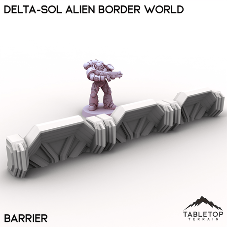 Tabletop Terrain Terrain Barrier / 28/32mm Delta-sol Alien Border World