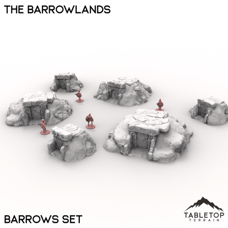 Tabletop Terrain Terrain Barrows Set / 32mm The Barrowlands