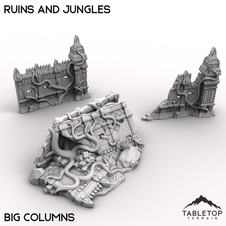 Tabletop Terrain Terrain Big Columns / 32mm Ruins and Jungles