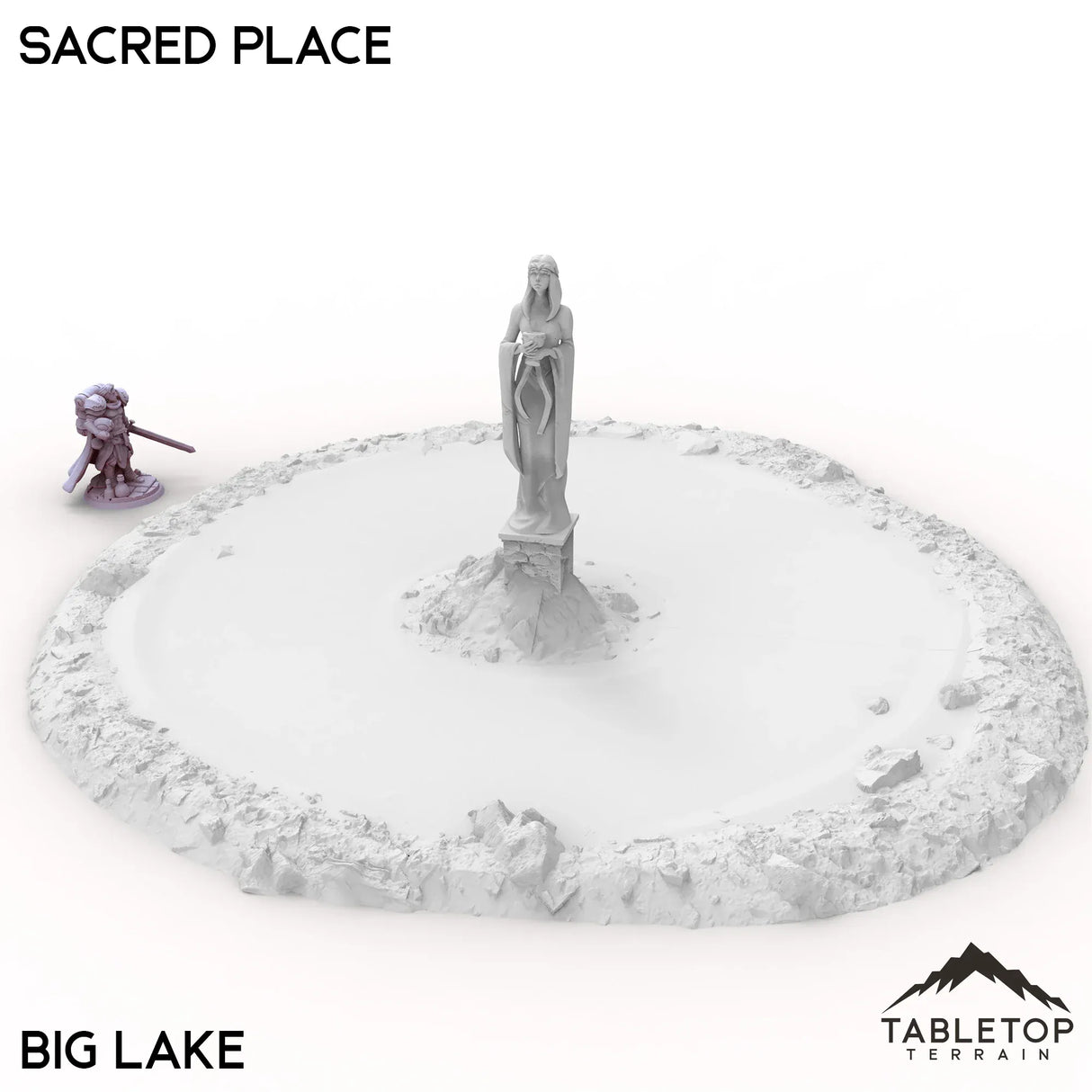 Tabletop Terrain Terrain Big Lake / 32mm Sacred Place