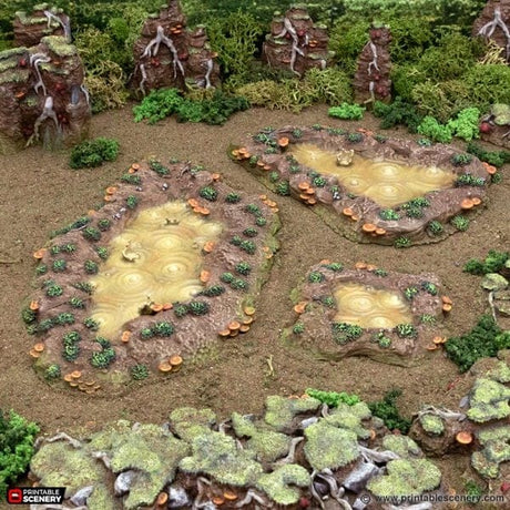 Tabletop Terrain Terrain Bogs of Ever Stench - The Gloaming Swamp