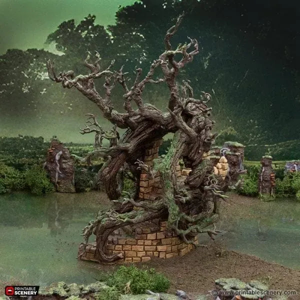 Tabletop Terrain Terrain Brackencourt Bridge - The Gloaming Swamp
