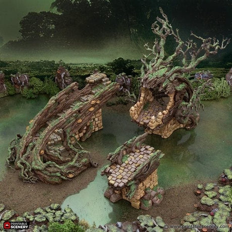 Tabletop Terrain Terrain Brackencourt Bridge - The Gloaming Swamp