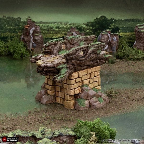 Tabletop Terrain Terrain Brackencourt Bridge - The Gloaming Swamp