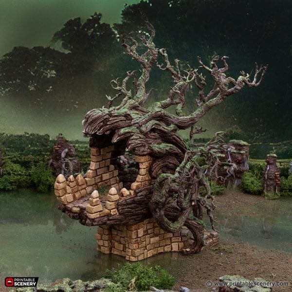 Tabletop Terrain Terrain Brackencourt Bridge - The Gloaming Swamp
