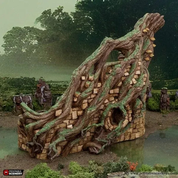 Tabletop Terrain Terrain Brackencourt Fortress - The Gloaming Swamp