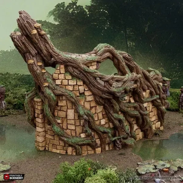 Tabletop Terrain Terrain Brackencourt Fortress - The Gloaming Swamp
