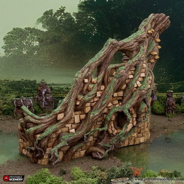 Tabletop Terrain Terrain Brackencourt Fortress - The Gloaming Swamp