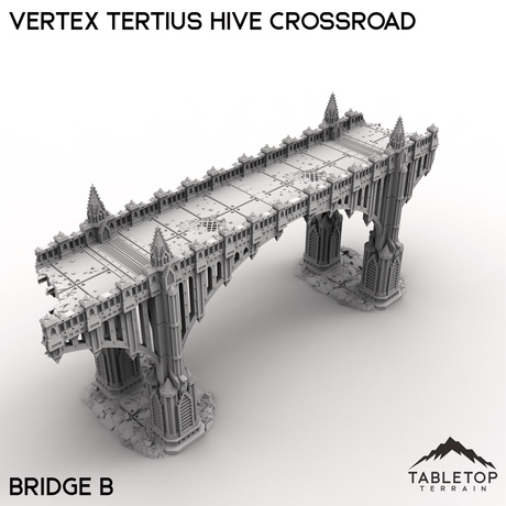 Tabletop Terrain Terrain Bridge B / 28/32mm Vertex Tertius Hive Crossroad