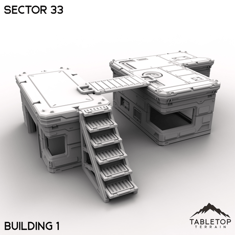 Tabletop Terrain Terrain Building 1 / 32mm Sector 33