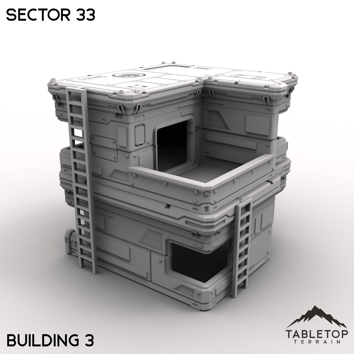 Tabletop Terrain Terrain Building 3 / 32mm Sector 33