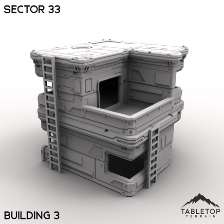 Tabletop Terrain Terrain Building 3 / 32mm Sector 33