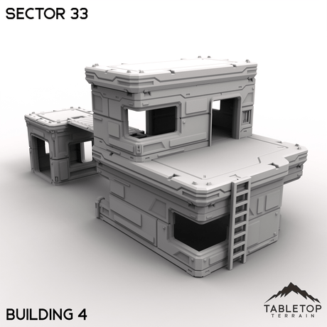 Tabletop Terrain Terrain Building 4 / 32mm Sector 33
