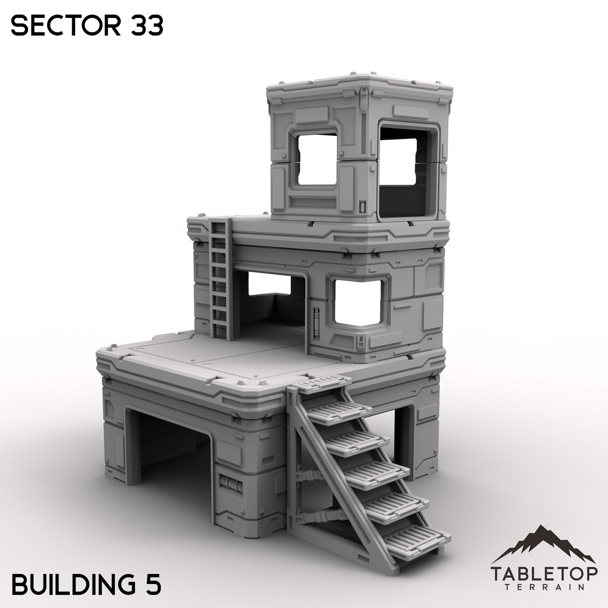 Tabletop Terrain Terrain Building 5 / 32mm Sector 33