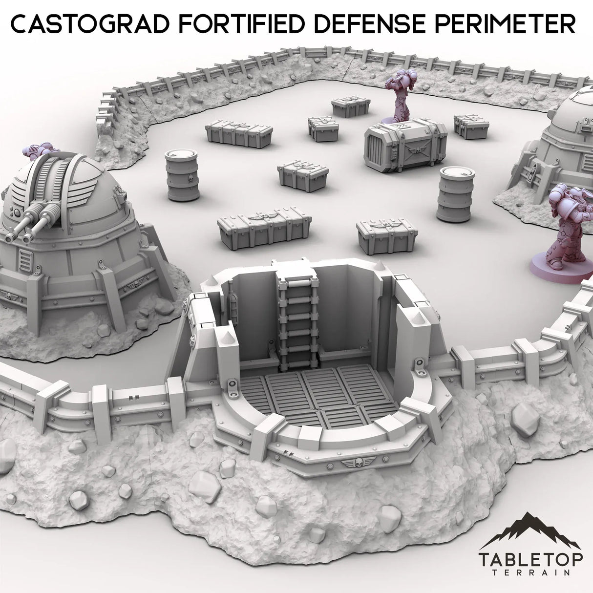 Tabletop Terrain Terrain Castograd Fortified Defense Perimeter