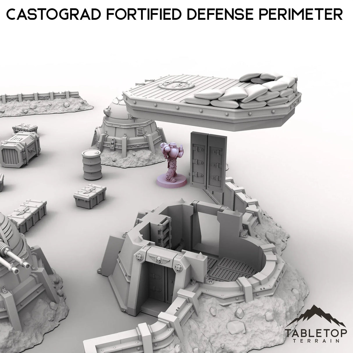 Tabletop Terrain Terrain Castograd Fortified Defense Perimeter