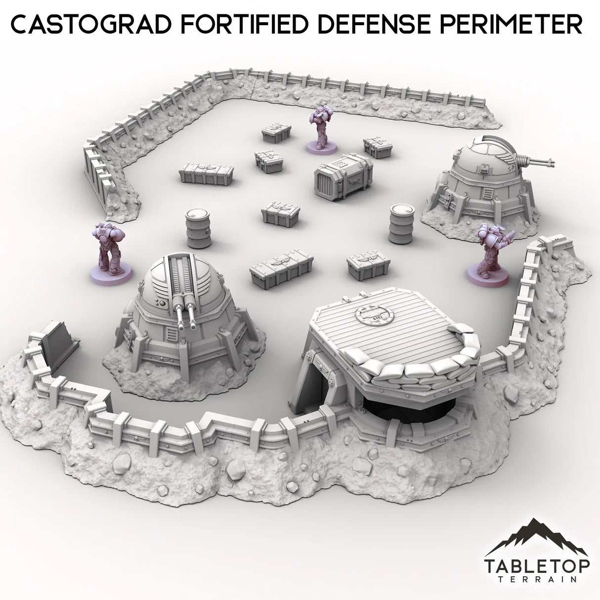 Tabletop Terrain Terrain Castograd Fortified Defense Perimeter