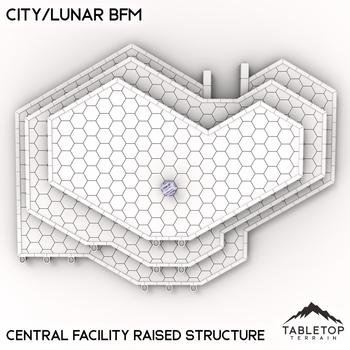 Tabletop Terrain Terrain Central Facility Raised Structure HEXTECH City/Lunar BFM - City Map Pack