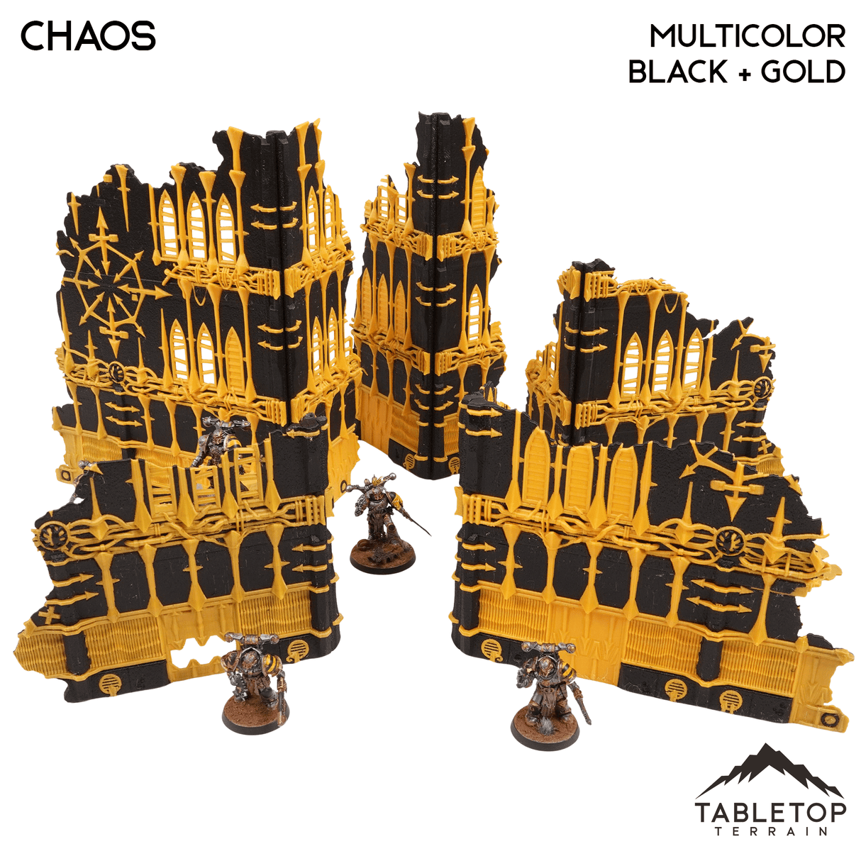 Tabletop Terrain Terrain Chaos / Monocolor (Silver) Foldable Multicolor 10e Tournament Terrain