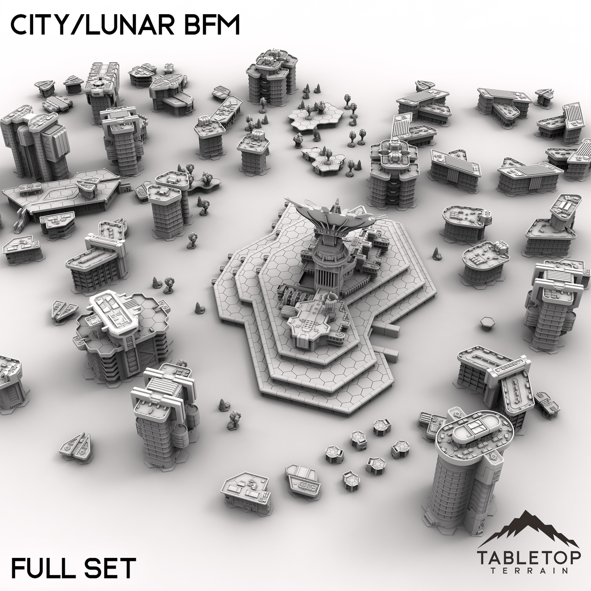 Tabletop Terrain Terrain City/Lunar BFM Full Set HEXTECH City/Lunar BFM - City Map Pack