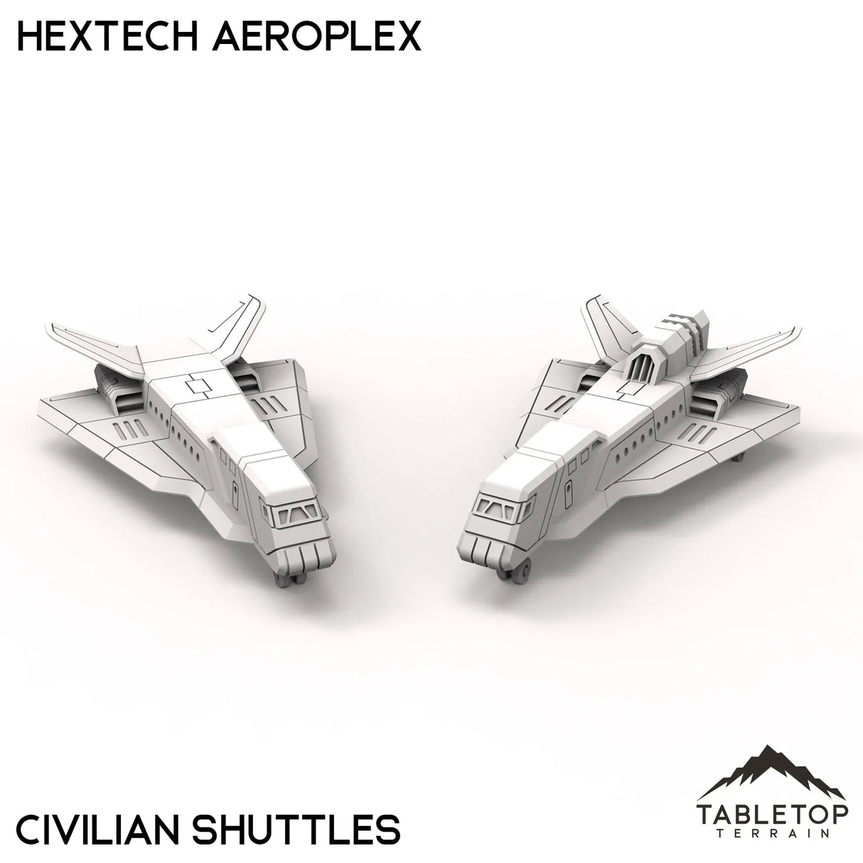 Tabletop Terrain Terrain Civilian Shuttles HEXTECH Aeroplex - 6mm
